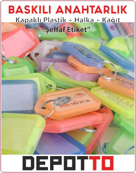 Depotto Baskılı Plastik Anahtarlık
